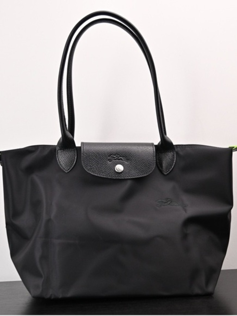 Longchamp Black Nylon Le Pliage Large Tote